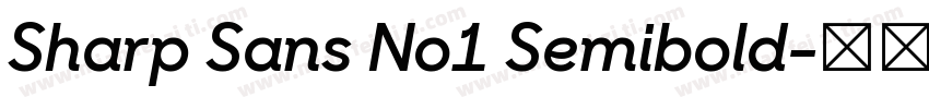 Sharp Sans No1 Semibold字体转换